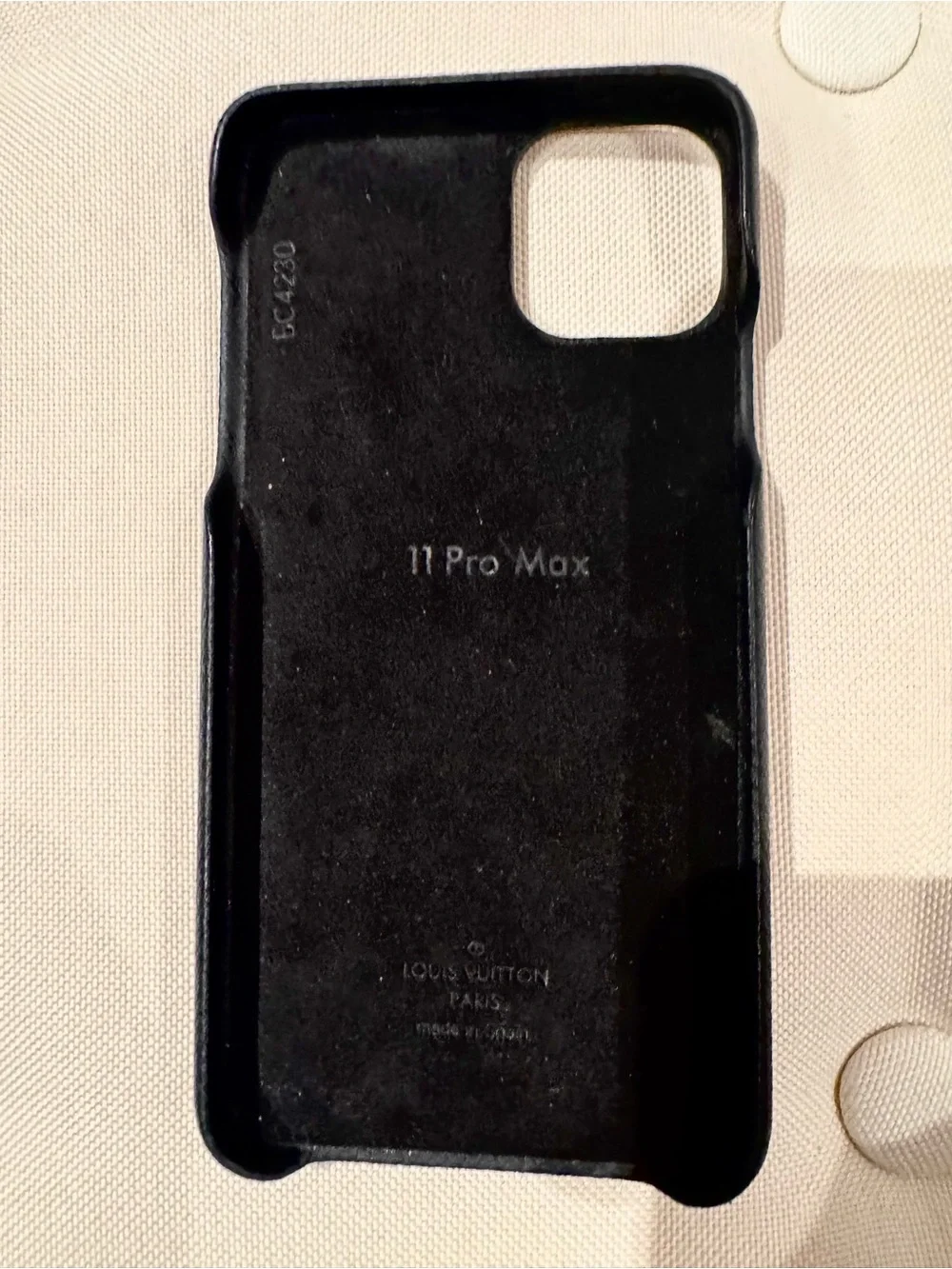 AUTHENTIC Louis Vuitton Black Monogram Card Slot iPhone 11 Pro Max Cover